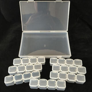 28-grid electronic component storage box, ic chip parts storage box, patch storage box, independent compartment box