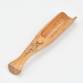 Porcelain brand tea ebony alloy tea spoon tea spoon rosewood tea spoon kung fu tea set tea ceremony accessories summer bamboo - bamboo tea spoon