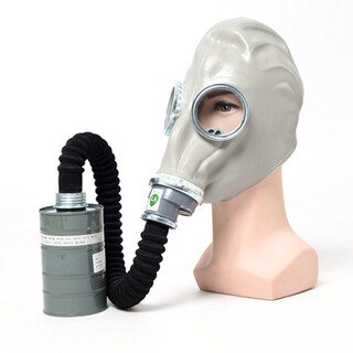 Tangfeng gas mask chemical toxic gas fire mask anti-organic gas mask fire escape mask gas mask for spray painting respiratory mask mask + catheter + no. 1 filter tank
