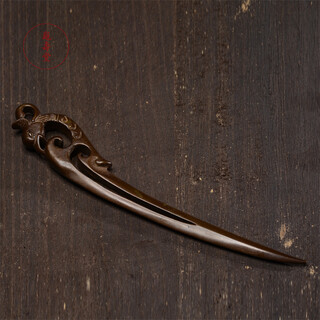 Guishoutang tea knife, guishoutang hand-forged copper pu'er tea knife, tea needle, black brick tea knife, tea needle, tea ceremony accessories, zhuque tea knife