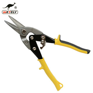 Wately aviation scissors rubber set handle iron shears multi-purpose scissors iron mesh shears right curve straight mouth