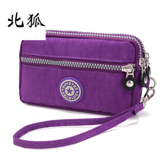 North fox new canvas bag oxford cloth nylon waterproof clutch coin purse ladies bag casual bag mom mini bag purple
