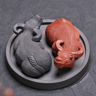 Tao yunshang zisha cow turns the universe tea pet ornaments boutique yixing handmade raised ceramic tea play gift tea pet ornaments bagua cow turns the universe tea pet ornaments