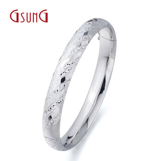 Gsung platinum pt950 bracelet for men and women with carved faceted platinum bracelet, attractive and versatile bracelet. need to be customized. please contact customer service to confirm the gold weight price and delivery time.