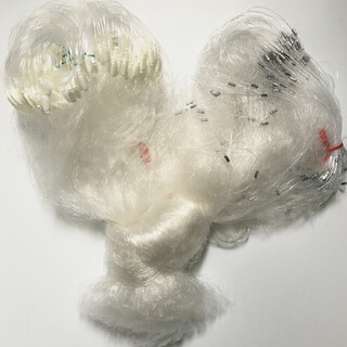 Huaiyu 1-2 meters high three-layer net, plastic wire outline, fishing net, small coat, three-layer fishing net, plastic wire steel mesh, small net, 1 meter, 3 fingers, 100 meters, three-layer plastic wire net