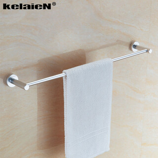 Kelaien single pole space aluminum single pole hanger bathroom toilet wall hanging towel rack towel rack bathroom hardware pendant storage towel bar length 600mm