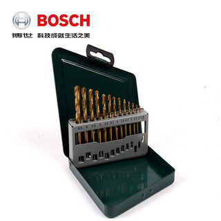 Bosch (bosch) drill bits 13 pieces titanium-plated electric drill drilling bits bosch electric drill bits metal twist drill bits hole opening straight handle bosch 13 pieces titanium-plated drill bits set