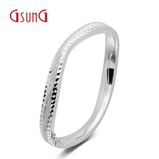 Gsungpt950 platinum bracelet for men and women, nail sand gypsophila, wavy platinum special-shaped bracelet, imperial concubine bracelet, can be customized, priced by the gram