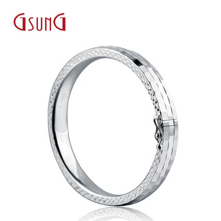Gsung platinum pt950 women's fashion glossy bracelet multi-faceted shiny platinum bracelet for girlfriend needs customization priced by gram, contact before buying