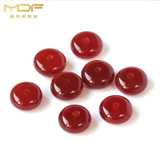 Chaodian red agate spacer spacer spacer beads red loose beads abacus beads diy buddha beads bracelet with bead jewelry accessories 6*3mm 10 pieces