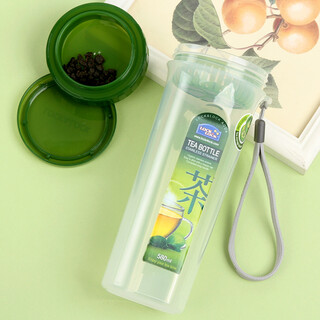 Lock and lock water cup outdoor portable leak-proof plastic cup men's and girls' sports water cup office home tea cup hpl935dg tea separator 580