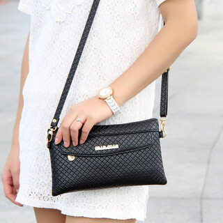 Dixing's new hand-held women's bag, middle-aged and elderly women's cross-body bag, mother's small square bag, women's cross-body mobile phone bag, coin purse, black