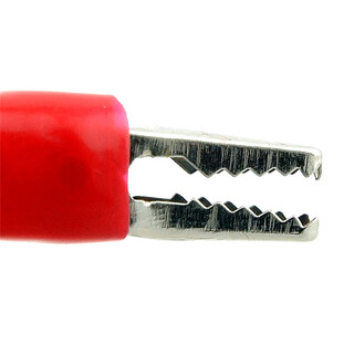 Taotimeclub small alligator clip, sheath clip, power clip, test clip (available in large/medium/small sizes) 5 pieces, small red