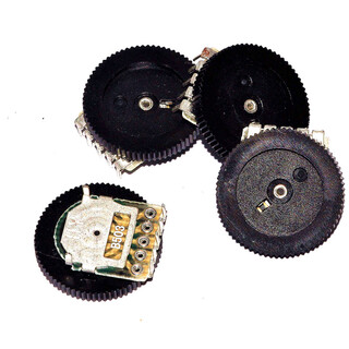 Taotimeclub double gear potentiometer 50k 16*2mm 5-pin dial potentiometer