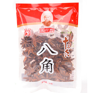 Wang shouyi star anise 55g bag authentic star anise ingredient rich flavor must-have for stewing chinese time-honored brand