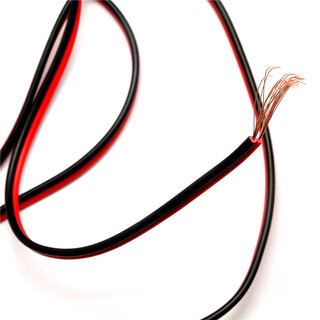 Taotimeclub red and black parallel cable rv 0.5 square cable conductor wire electronic cable 1 meter