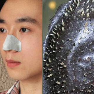 Foyage 20 pieces blackhead absorbing pig nose strips to remove blackheads nose mask bamboo charcoal shrink pores peel-off nose acne remover 20 pieces use 20 times