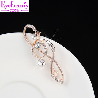 Eyefanniy trend brooch coat pin cardigan sweater corsage women versatile scarf shawl pin large pin dragonfly accessories 16# musical note brooch