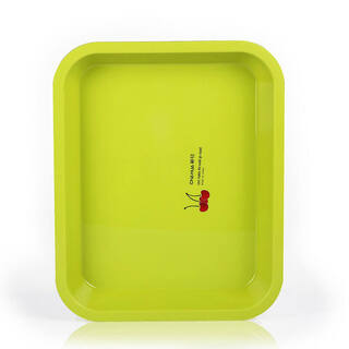 Camellia (chahua) tray plastic tea tray square kitchen drain tray inverted cup storage drain tea tray kung fu tea set tray green_1 pc