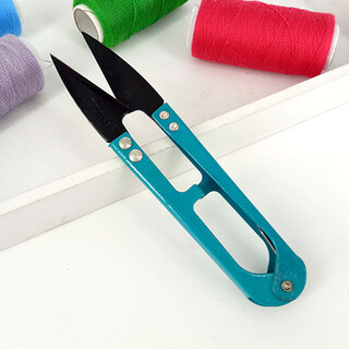 居佳乐小剪刀线剪迷你剪线头家用手工小纱剪纺织厂专用裁缝大号尖头沙剪 小号纱剪（颜色随机） 1把