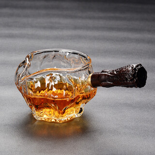 Porcelain brand tea set, heat-resistant and anti-scalding tea set, uniform cup, male cup, kung fu tea set accessories, side handle <baicai handle> fair cup