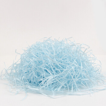 Shengrong dry raffia filling gift box paper wadding raffia gift box shredded paper silk gift decoration gift box gift box packaging light blue 500g