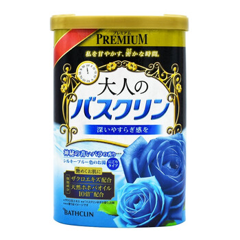 Bathclin japanese original nourishing scrub oil-control bath and foot warm fragrant bath salt 600g blue enchantress