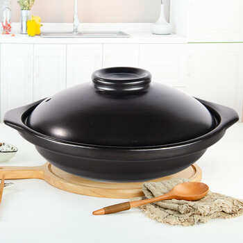 Kangshu high temperature resistant claypot rice dry-cooked pot soup casserole household gas stew pot gas stove special dry-cooked non-crack pot 2600ml (2-5 people) claypot rice dry-cooked pot