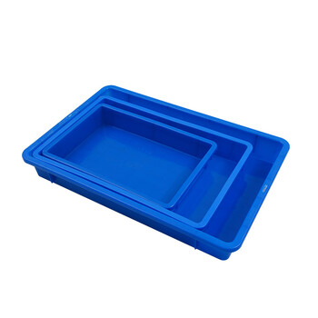 Yishu no. 234 plastic rectangular thickened plastic basin industrial material box shallow tray packaging turnover box parts box no. 3 shallow tray 470*300*70mm