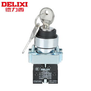 Delixi electric lay5s-bg25 second-speed knob switch with key second-speed knob switch with key 1