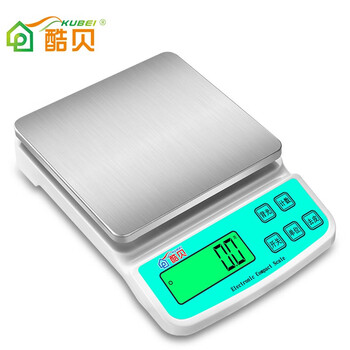 Kubei electronic scale platform scale kitchen scale home baking small scale food gram scale chinese medicine gram fruit food supplement tea scale rechargeable 10kg/0.2g
