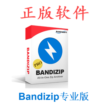 Genuine bandizip professional edition window version file decompression compressed package browsing editing management tool rar zip 1 user 5 computer lifetime license