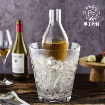 Rona imported from the czech republic rona lead-free crystal large champagne glass ice bucket slap-free ice bucket