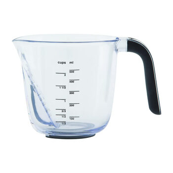 Kitchenaid angled measuring cup, 2-cup capacity, plastic, easy-to-see scale, non-slip handle