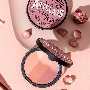 Too cool for school tu ku art class three-dimensional blush powder 9.5g (contouring blush) as a gift for your girlfriend, three-color blush, 3 colors, rose color