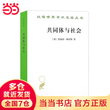 Community and society (chinese translation of masterpieces 18)