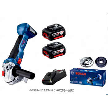 Bosch rechargeable angle grinder brushless cutting machine grinder gws180li handheld lithium battery 18v gws18v-10125mm5 point 0 dual battery