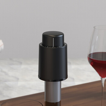 Cliton red wine stopper wine stainless steel vacuum bottle stopper red wine stopper red wine bottle stopper wine stopper yaku black classic version
