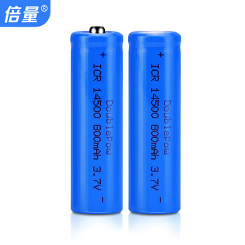 Multiplier 14500 lithium battery rechargeable 3.7v industrial aa lithium battery 800mah cylindrical electric toothbrush battery 14500-3.7v-800mah flat head (magnification type 5c