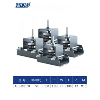 Jingchun alj19 air-conditioning outdoor unit shock-absorbing pad heat pump hvac central air-conditioning shock-absorbing pad floor bracket rubber foot base alj 190150 (4 pieces)