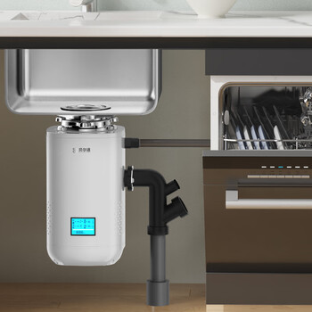 Huili custom-made grinder kitchen garbage disposer household kitchen wet garbage kitchen food residue sink fully automatic smart upgraded ivory white