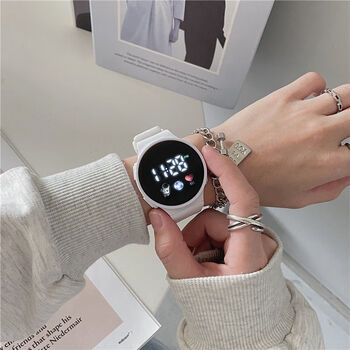 Xiaomi guoba smart watch unicorn men's and women's student ins trend middle and high school children's waterproof luminous sports electronic watch smart bracelet round-white single watch