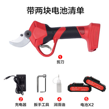 Ichiro nakamura electric scissors for fruit trees, rechargeable household electric shears, powerful garden pruners, wireless pruning shears with two batteries