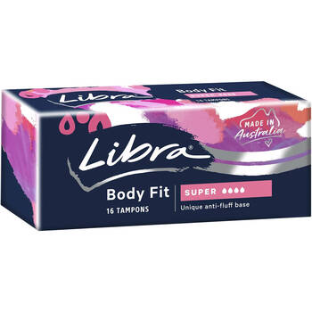 Libra australia libra ultra-thin winged day and night sanitary napkins tampons without fluorescent agent super tampons 16 pieces 1 package