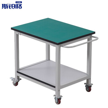 Spurge anti-static workbench wheeled trolley mobile maintenance table assembly line operating table packing table 120x60x75cm