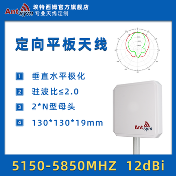 Etesim 2.4g/5.8g high-gain dual-band dual-polarization outdoor ap base station bridge flat-panel industrial antenna uav wireless image signal transmission 5.8g dual-polarization 12dbi nk*2 female
