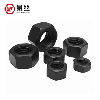 Blackened 8.8 grade high strength hexagonal nut hexagonal nut screw cap m3m4m5m6m8m10m12-m36 m30