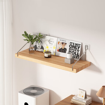 Anya wall shelf wall shelf wooden decorative partition shelf storage rack wall hanging bookshelf single