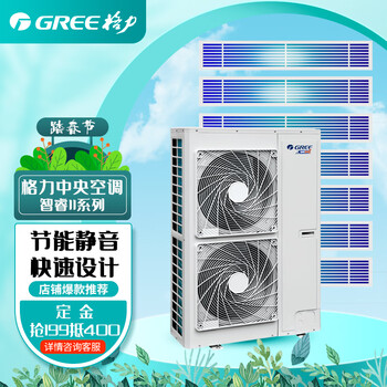 Gree (gree) zhirui ii generation home central air conditioning variable frequency villa multi-connected duct machine variable frequency variable capacity compressor power-saving silent comfort evaporator self-cleaning zhirui 7 hp gmv-h180wl/ca one-to-seven gmv zhirui series