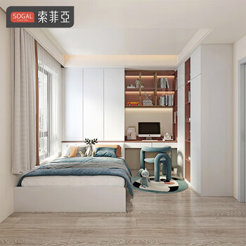 Sophia tatami bed multifunctional single bed bookcase desk cabinet wardrobe bed cabinet integrated bed second bedroom teen study room yuan / (tatami customization)